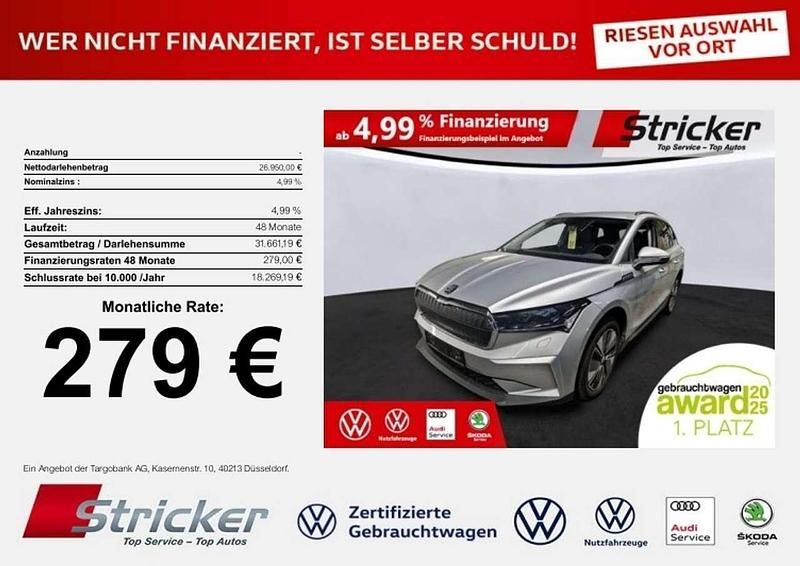 Gebraucht Skoda Enyaq iV 131 kW (179 PS) 2024 Silber SUV