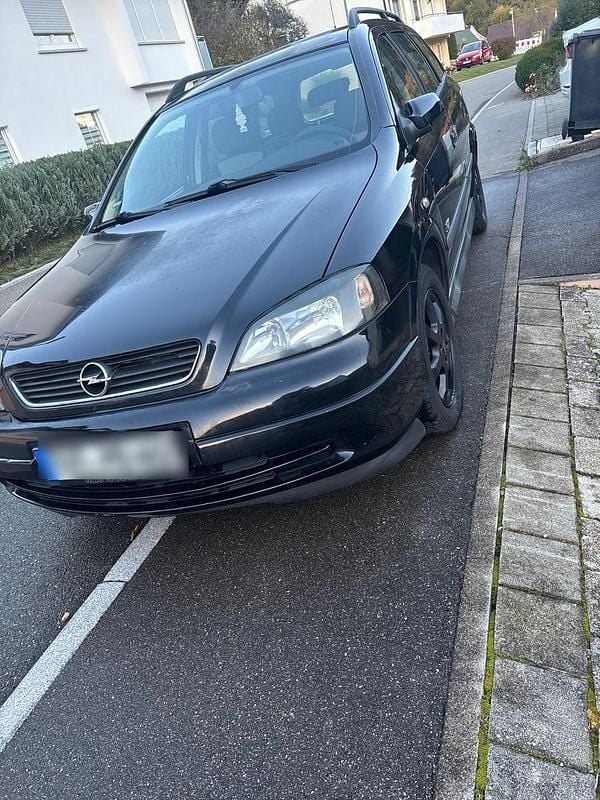 Schwarz Gebraucht 2003 Opel Astra Njoy Kombi | 1.200 € (Fairer Preis) - Bild 1/4