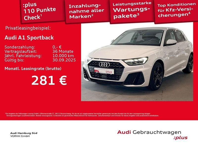 Weiß Gebraucht 2024 Audi A1 Sportback S-Line Kleinwagen | 24.950 € (Fairer Preis) - Bild 1/3