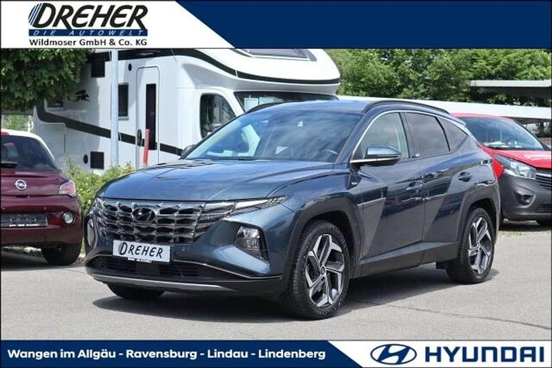 Teal blue / met Gebraucht 2021 Hyundai Tucson Prime SUV | 25.890 € (Fairer Preis) - Bild 1/4