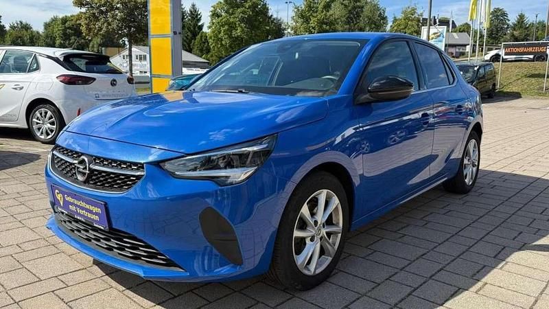 Perl blau (metallic) (metallic) Gebraucht 2022 Opel Corsa Elegance Kleinwagen | 15.990 € (Etwas zu teuer) - Bild 1/4