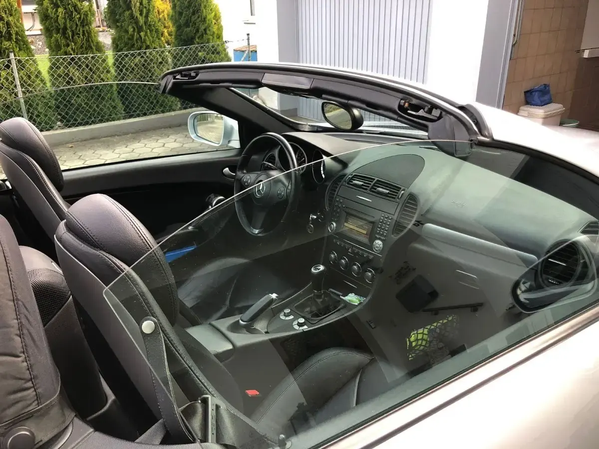 Gebraucht Mercedes SLK200 184 PS (135 kW) 2008 Silber Cabrio