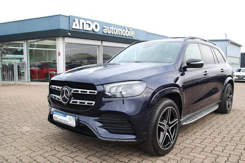 Blau Gebraucht 2021 Mercedes GLS350 AMG line SUV | 67.900 € (Guter Preis) - Bild 1/4