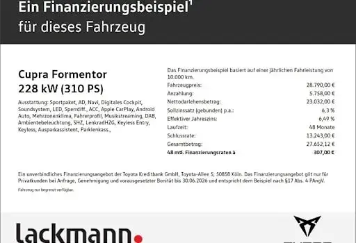 Gebraucht Cupra Formentor VZ 310 PS (228 kW) 2022 Weiß SUV