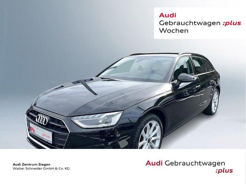 Mythosschwarz metallic (metallic) Gebraucht 2023 Audi A4 Basis Kombi | 35.910 € (Teuer) - Bild 1/4