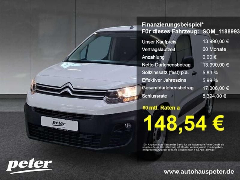 Weiß Gebraucht 2020 Citroën Berlingo PureTech Kombi | 13.990 € (Guter Preis) - Bild 1/4
