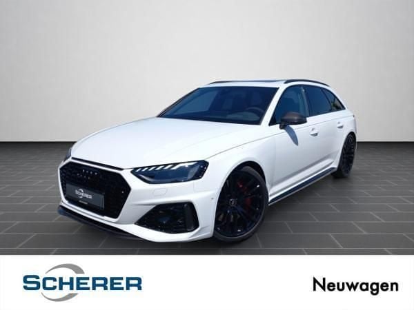 Weiß (gletscherweiß metallic) Neu 2025 Audi RS4 Advanced Kombi | 106.770 € (Etwas zu teuer) - Bild 1/4