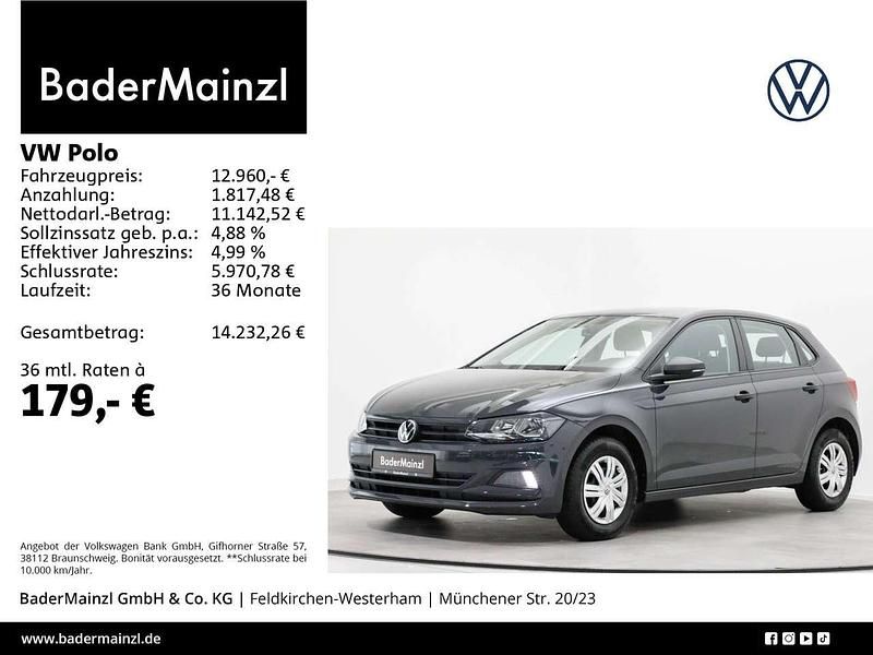 Grau Gebraucht 2021 VW Polo Trendline Limousine | 12.960 € (Fairer Preis) - Bild 1/3