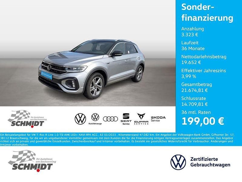 Gebraucht VW T-Roc R-line 110 PS (80 kW) 2023 Pyrit silber metallic SUV