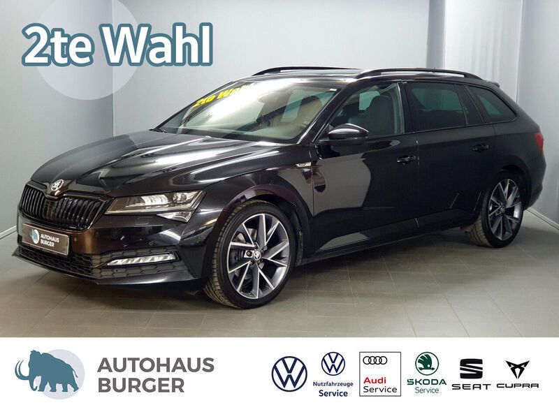 Black magic perleffekt (metallic) Gebraucht 2021 Skoda Superb SportLine Kombi | 24.680 € (Guter Preis) - Bild 1/4