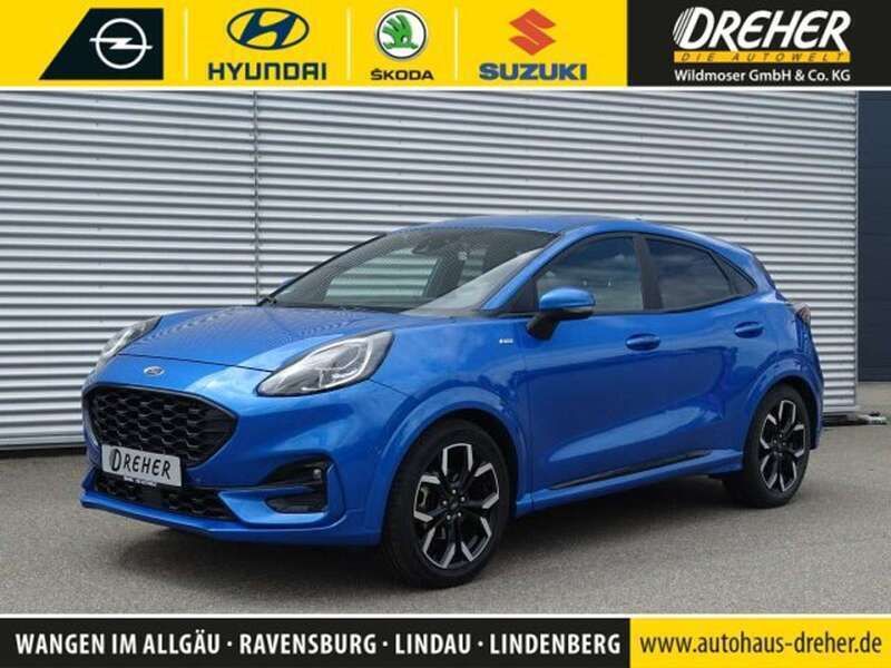 Dynamicblau metallic Gebraucht 2021 Ford Puma ST-Line X SUV | 19.490 € (Etwas zu teuer) - Bild 1/4