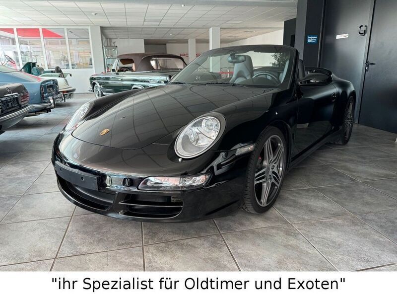 A1 schwarz Gebraucht 2007 Porsche 911 Carrera 4S Cabriolet Chrono Cabrio | 69.900 € (Etwas zu teuer) - Bild 1/4