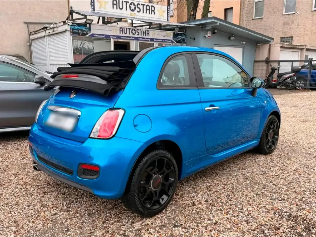 Gebraucht Fiat 500 S 105 PS (77 kW) 2014 Blau Cabrio