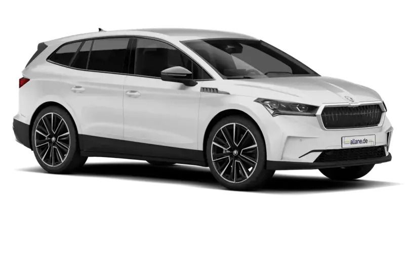 Moonweiss metallic Neu 2025 Skoda Enyaq iV RS SUV | 66.550 € - Bild 1/4