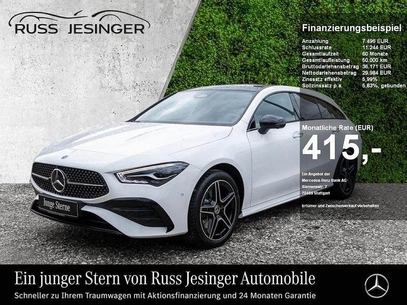 Unilack polarweiß Gebraucht 2024 Mercedes CLA250e Shooting Brake AMG line Kombi | 36.480 € (Fairer Preis) - Bild 1/3