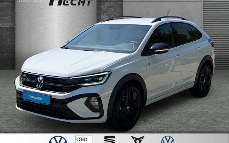 Pure white Neu 2025 VW Taigo R-line SUV | 35.780 € (Teuer) - Bild 1/4