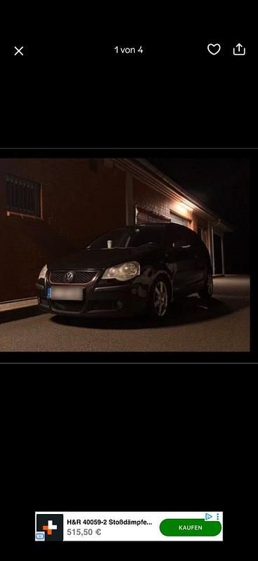 Gebraucht VW Polo 101 PS (74 kW) 2008 Schwarz Kleinwagen
