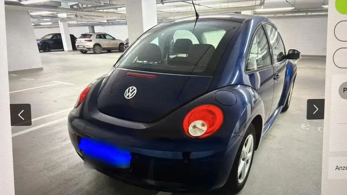Brugt VW New Beetle 116 HK (85 kW) 2008 Blå Hatchback
