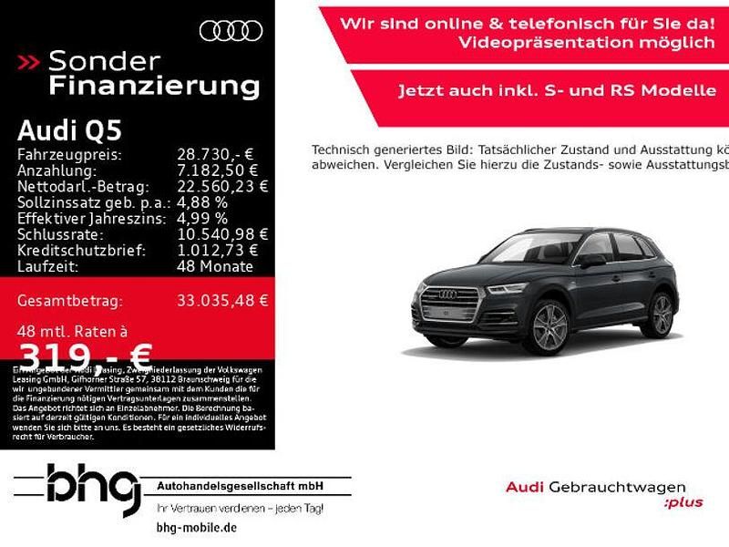 Grau Gebraucht 2017 Audi Q5 Design SUV | 28.730 € (Guter Preis) - Bild 1/4