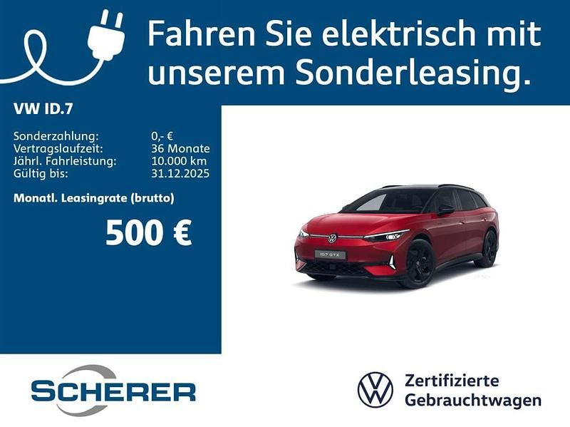 Kings red metallic (metallic) Gebraucht 2025 VW ID.7 GTX Limousine | 52.600 € - Bild 1/3