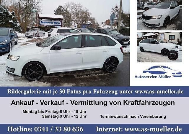Gebraucht Skoda Rapid Monte Carlo 110 PS (80 kW) 2017 Weiss (metallic) Kombi