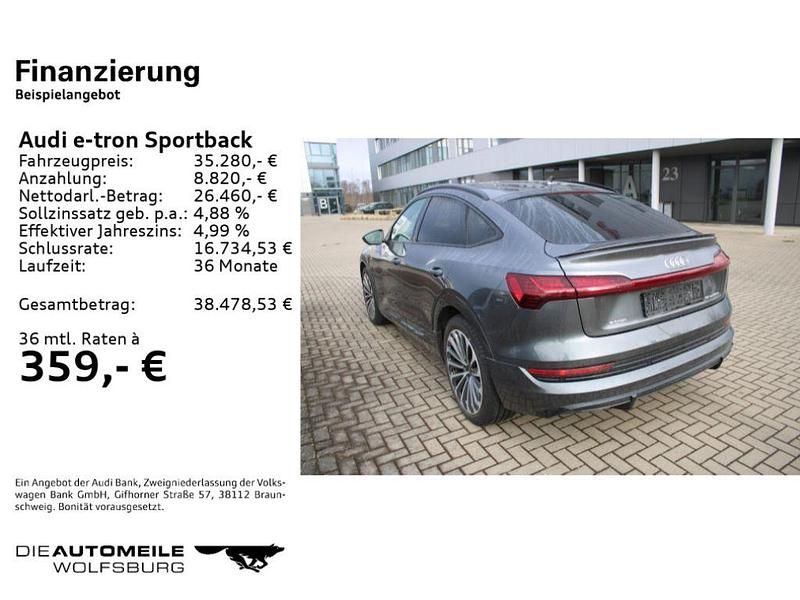 Gebraucht Audi e-tron Sportback 300 kW (408 PS) 2022 Daytonagrau perleffekt (metallic) SUV