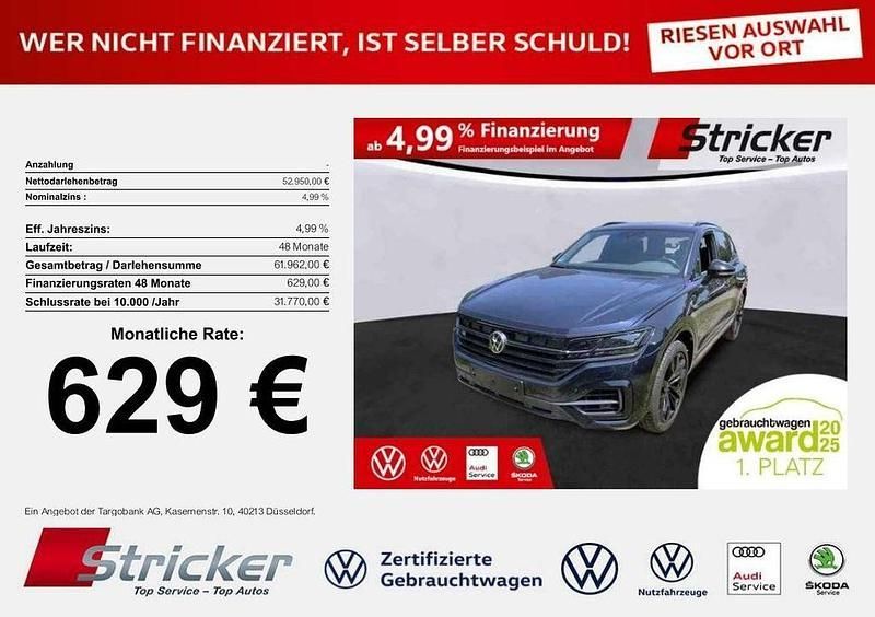 Blau Gebraucht 2021 VW Touareg R SUV | 52.949 € (Superpreis) - Bild 1/3