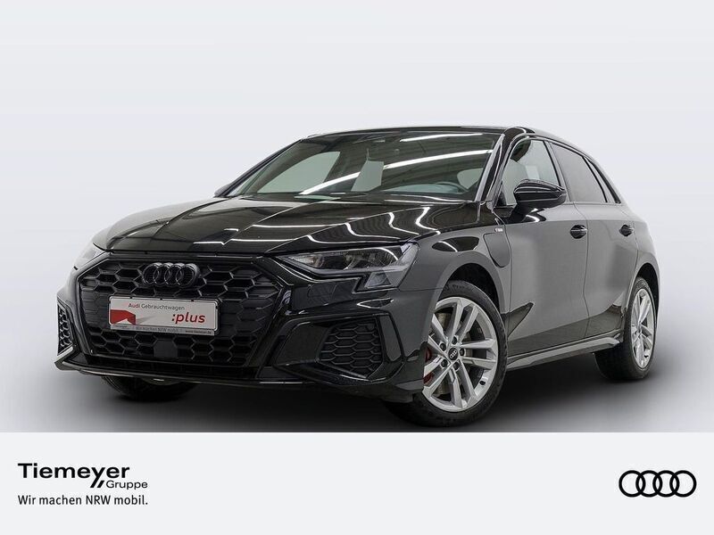Mythosschwarz metallic Gebraucht 2023 Audi A3 Sportback e-tron S-Line Limousine | 33.240 € (Etwas zu teuer) - Bild 1/4