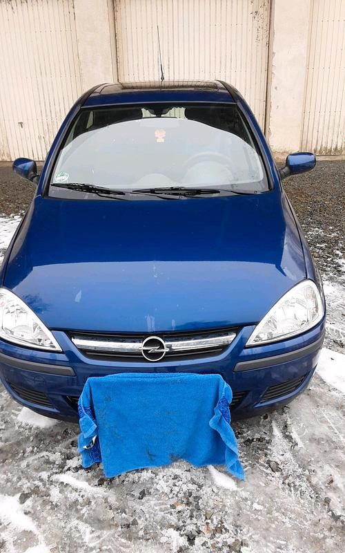 Blau Gebraucht 2003 Opel Corsa Kleinwagen | 200 € (Superpreis) - Bild 1/4
