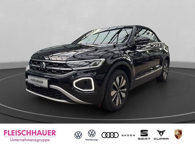 Schwarz Gebraucht 2024 VW T-Roc Cabriolet Move Cabrio | 30.870 € (Superpreis) - Bild 1/4