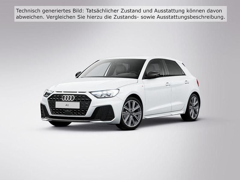 Gletscherweiß metallic Gebraucht 2022 Audi A1 Sportback S-Line Kleinwagen | 23.900 € (Fairer Preis) - Bild 1/4