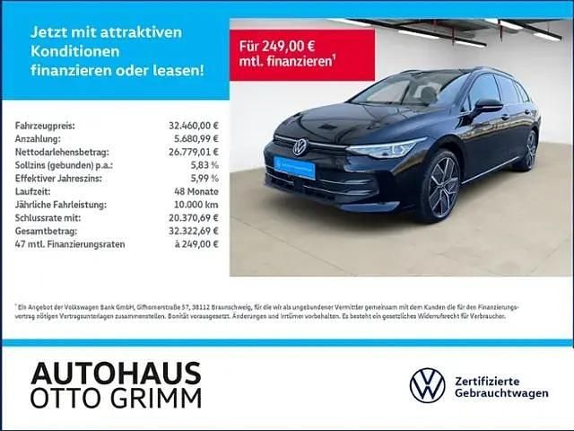 Schwarz (grenadillschwarz metallic) Gebraucht 2024 VW Golf VIII Style Kombi | 31.980 € (Etwas zu teuer) - Bild 1/4