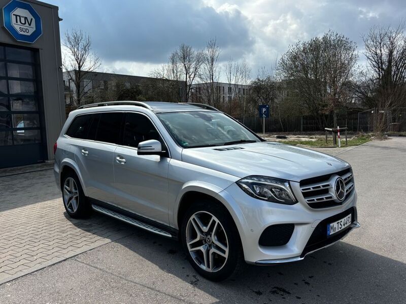 Silber Gebraucht 2019 Mercedes GLS350 AMG line SUV | 34.750 € (Superpreis) - Bild 1/4