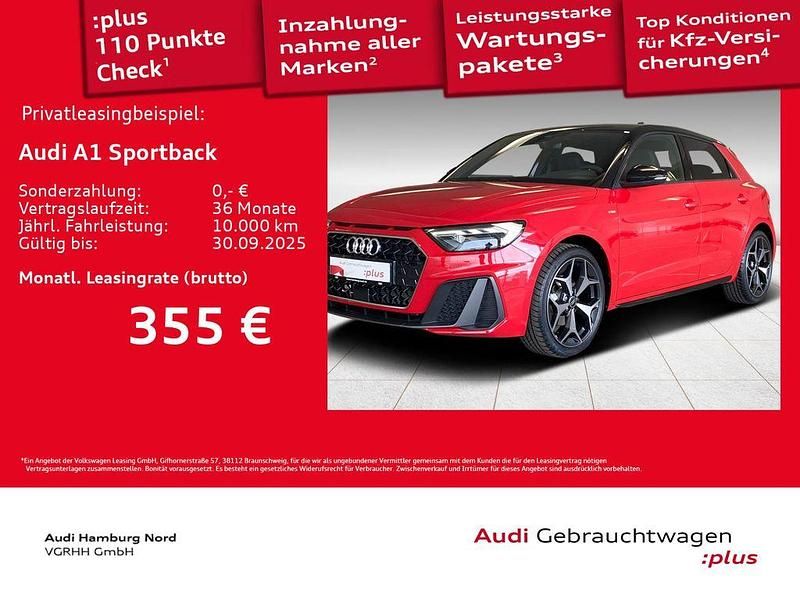 Rot Gebraucht 2024 Audi A1 Sportback S-Line Kleinwagen | 29.780 € (Fairer Preis) - Bild 1/3