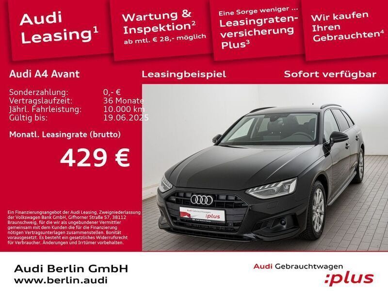 Mythosschwarz metallic Gebraucht 2024 Audi A4 Advanced Plus Kombi | 42.750 € - Bild 1/3