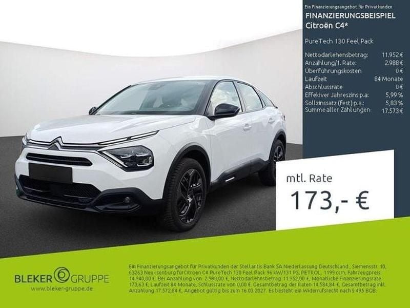Gebraucht Citroën C4 Feel 131 PS (96 kW) 2023 Weiß Limousine