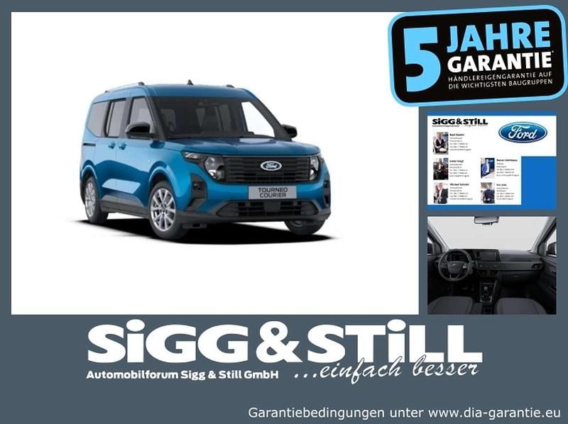 Digital aqua blue Neu 2025 Ford Tourneo Courier Titanium Van / Kleinbus | 24.280 € (Guter Preis) - Bild 1/4