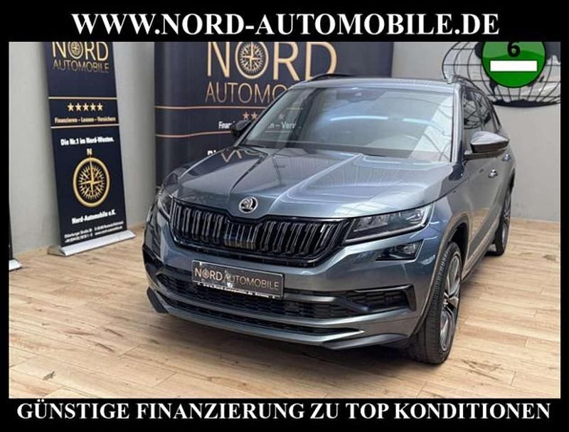 Quarzgrau metallic (metallic) Gebraucht 2020 Skoda Kodiaq RS SUV | 32.900 € (Fairer Preis) - Bild 1/3