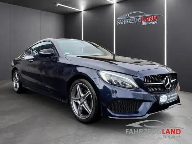 Gebraucht Mercedes C180 AMG line 156 PS (114 kW) 2017 Blau Coupé