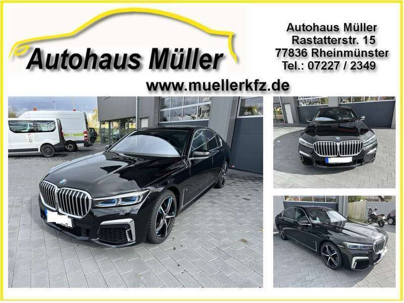Black sapphire metallic (metallic) Gebraucht 2019 BMW 750 Sport Line Limousine | 47.900 € (Superpreis) - Bild 1/4