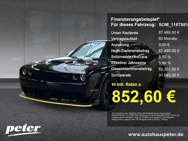 Pitch black Neu 2024 Dodge Challenger Coupé | 67.490 € - Bild 1/4