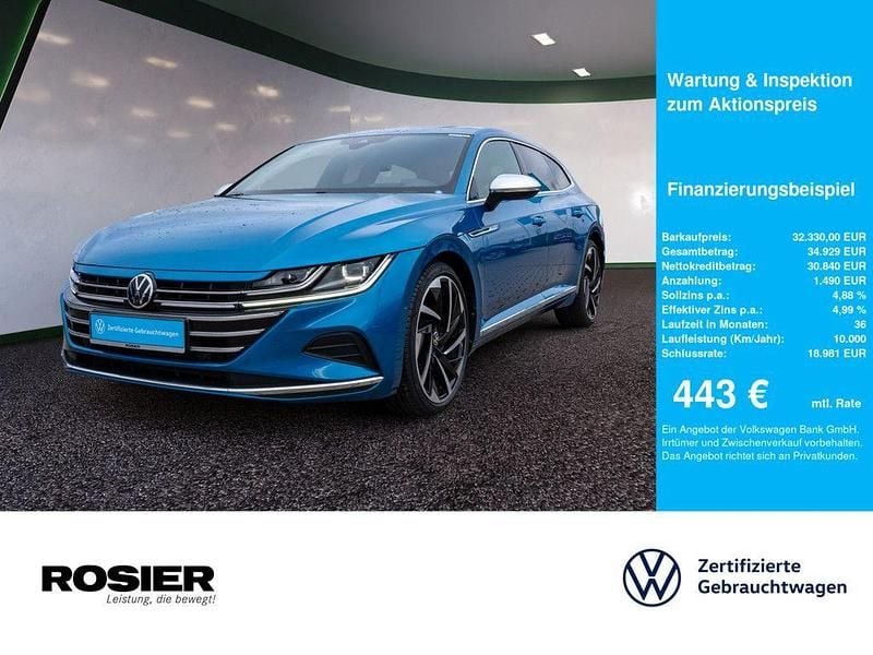 Gebraucht VW Arteon Elegance 200 PS (147 kW) 2021 Blau Limousine