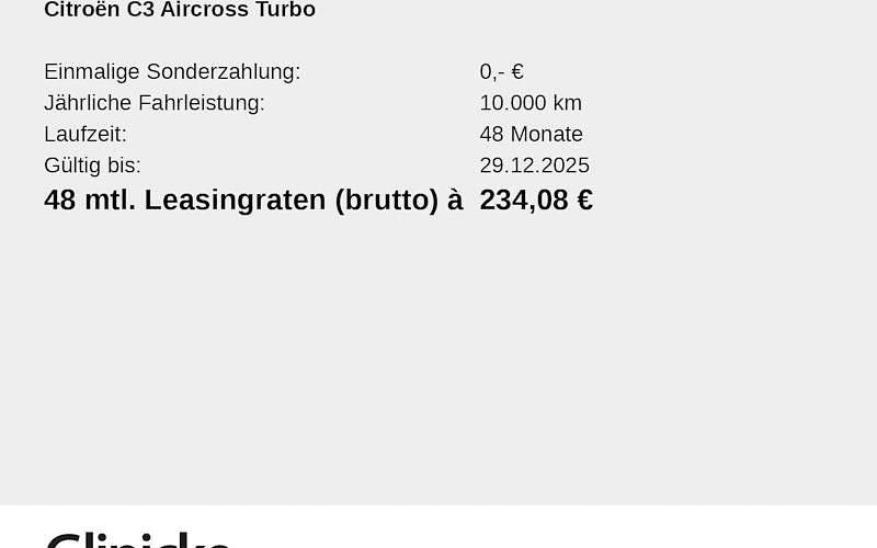 Neu Citroën C3 Aircross 101 PS (74 kW) 2025 Weiß SUV