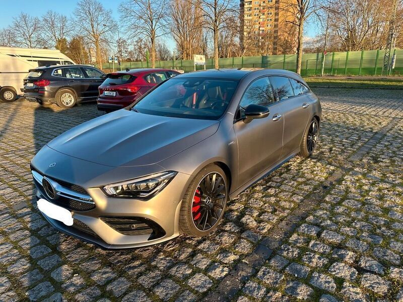 Grau Gebraucht 2022 Mercedes CLA35 AMG Shooting Brake AMG Kombi | 39.900 € (Superpreis) - Bild 1/4