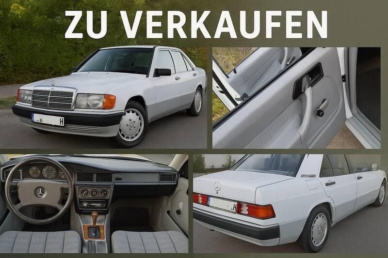 Weiß Gebraucht 1990 Mercedes 190 Limousine | 4.300 € - Bild 1/4
