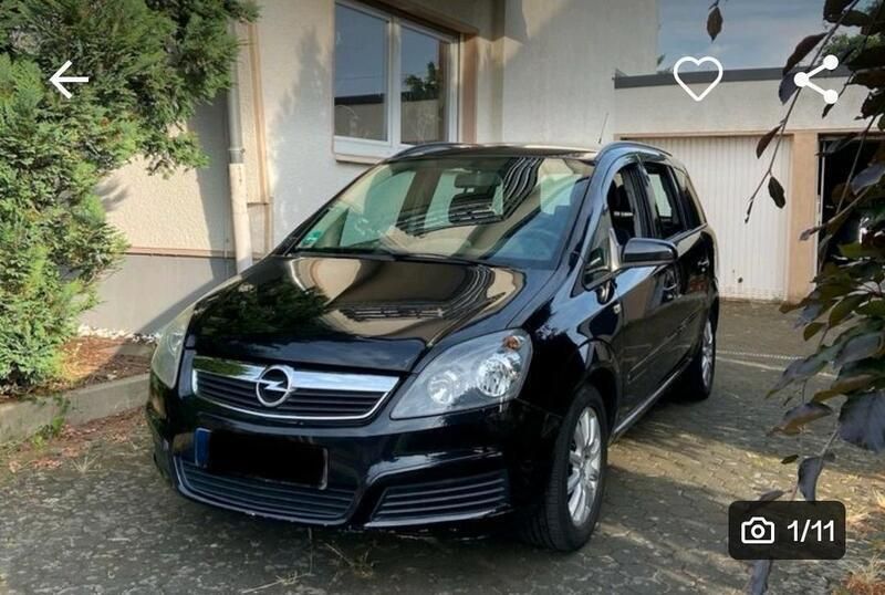 Schwarz Gebraucht 2007 Opel Zafira Van / Kleinbus | 2.900 € - Bild 1/4