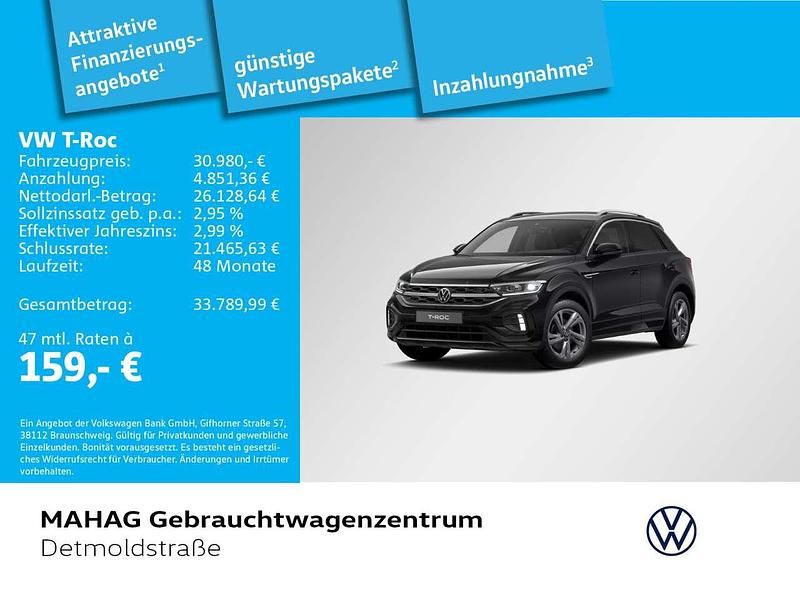Deep black perleffekt Gebraucht 2025 VW T-Roc R-line SUV | 30.980 € (Fairer Preis) - Bild 1/2