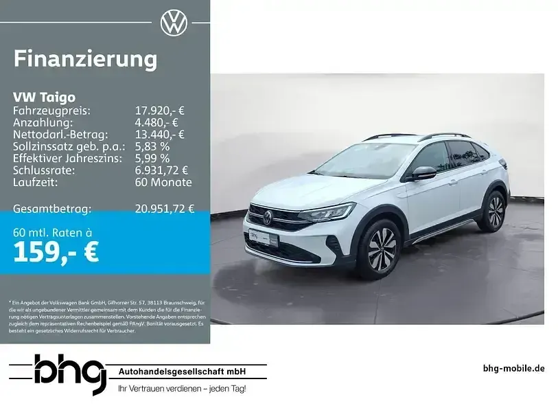 Gebraucht VW Taigo Life 95 PS (69 kW) 2025 SUV