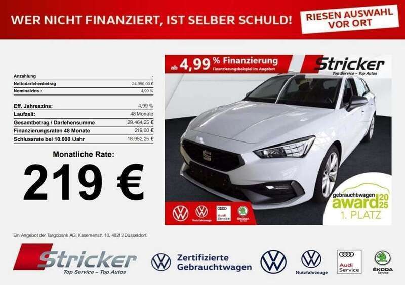 Nevada weiß metallic Gebraucht 2024 Seat Leon ST FR-Line Kombi | 24.950 € (Superpreis) - Bild 1/3