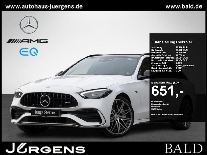 Manufaktur lack manufaktur opalithweiss bright Gebraucht 2024 Mercedes C43 AMG AMG Kombi | 69.290 € (Teuer) - Bild 1/4